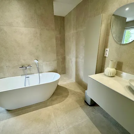 Guest house Climatise Avec Balcon, Kitchenette Equipee, Douche, Baignoire, Wc Et Bureau Genay (Rhone)